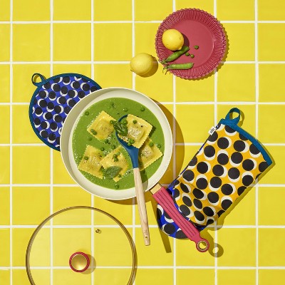 Dot Pot Holder with Teal Spoon Gift Set - Tabitha Brown for Target: Kitchen Utensil Set, Hand Wash, Heat-Safe to 400F