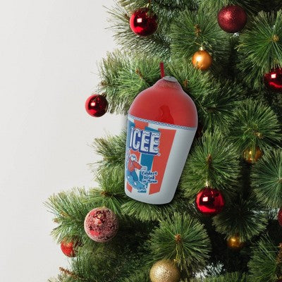 ICEE Decoupage Christmas Tree Ornament