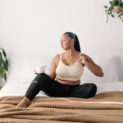 Kindred Bravely Women's PumpingBra - Oatmeal XXL