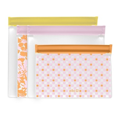 Ello 4pk Standing Reusable Food Storage Bags