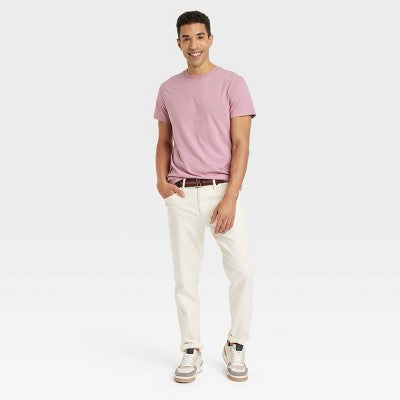 Men's Every Wear Short Sleeve T-Shirt -Goodfellow & Co Old Rose M