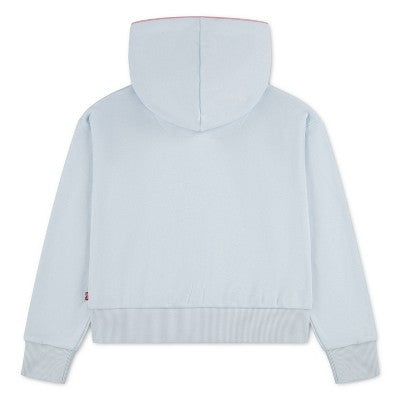 Levi's Girls French Terry Strawberry Pullover Hoodie Light Blue M