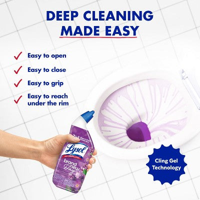 Lysol Lavender Liquid Toilet Bowl Cleaner - 48 fl oz/2ct