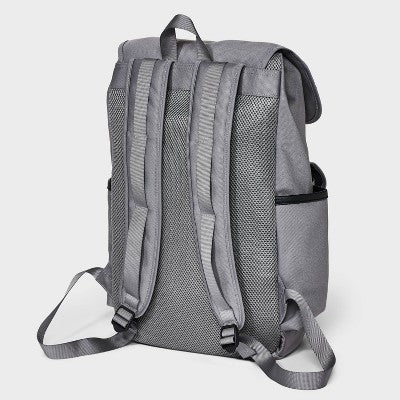 Men's 18.5" Backpack with Buckles - Goodfellow & Co Gray