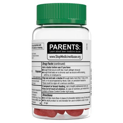 Robitussin Long Lasting Cough Cooling Soft Chews - Berry - 20ct