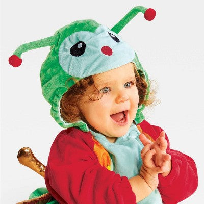 Infant Halloween Costume Pullover Top Caterpillar 12-18M - Hyde & EEK! Boutique: Cozy, Snug Fit, Hooded