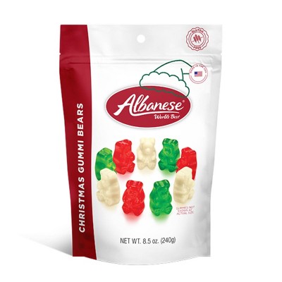 Albanese World's Best Christmas Candy Gummi Bears Candies Stocking Stuffers - 8.5oz
