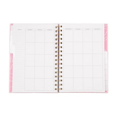Happy Planner Undated Planner 8.375"x6.25" Make Your Mark: Multicolor Weekly & Monthly Twin-Wire for Adults
