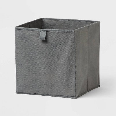 11" 4pk Fabric Bin Gray - Brightroom