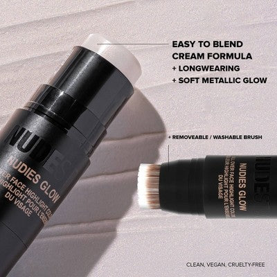 NUDESTIX Nudies All Over Face Glow Bronzer - Bubbly Bebe - 8gm - Ulta Beauty