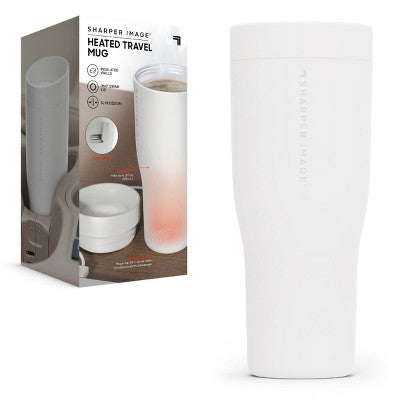 Sharper Image Heated Travel Mug White