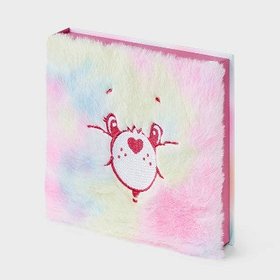 Women's Care Bears Furry Face Box of Cozy Embroidered Crew Socks - Pink/Blue 4-10