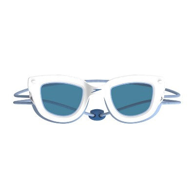 Speedo Kids' Sunny Vibes Swim Goggles - White/Blue: Ages 3-6, TPR Material