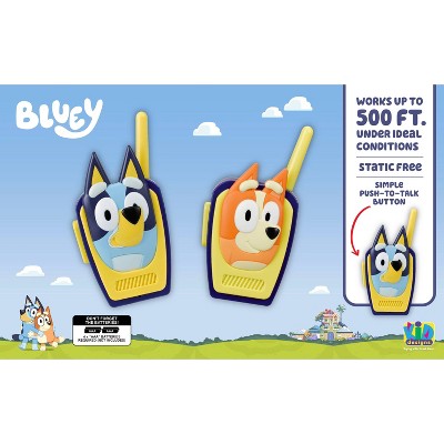 Bluey Walkie Talkies: Toy Spy Gear for Creativity, Bluey License, Plastic Material
