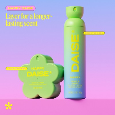DAISE Fragrance Women's Body Mist - Happy - 3.38 fl oz: Amber, Earthy, Perfumes and Colognes, Spray