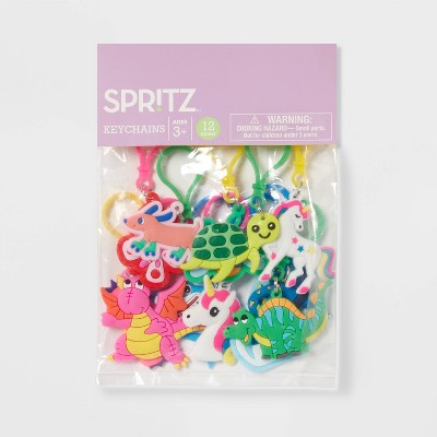 Key Chains Easter Plastic Egg Fillers 12pc - Spritz