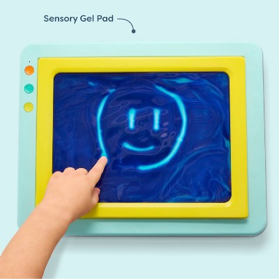 B. toys 3-in-1 Grab & Glow Lightboard - 9pc Portal LED Drawing Board for Kids, Travel Toy