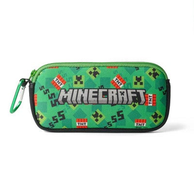 Boys' Minecraft Rectangle Sunglasses & Sunglass Case - Green: UV Protection, Creeper Design, Ages 3-10