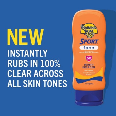 Banana Boat Sport Face Lotion - SPF 50 - 3 fl oz