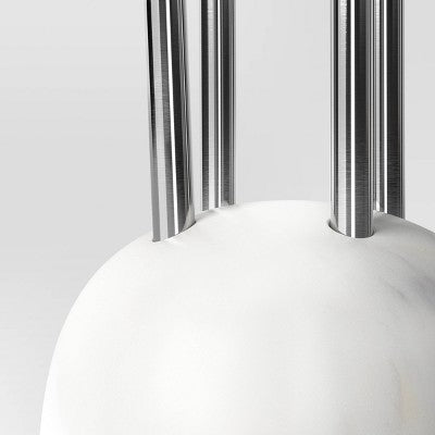 4pc Stainless Steel Barware Set with Marble Stand - Threshold: Luxury & Glam, Spot Clean, Multicolor, Stoneware