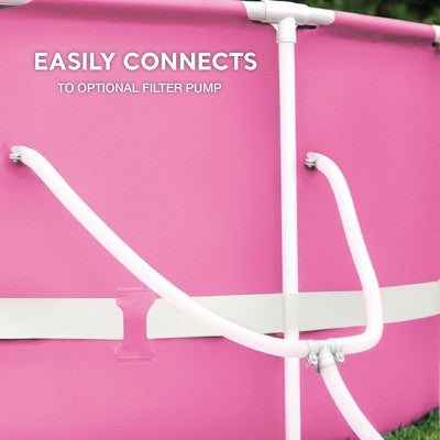 Intex 28290EH 8ft x 30in Round Metal Frame Above Ground Swimming Pool, Pink (LOCAL PICKUP ONLY)