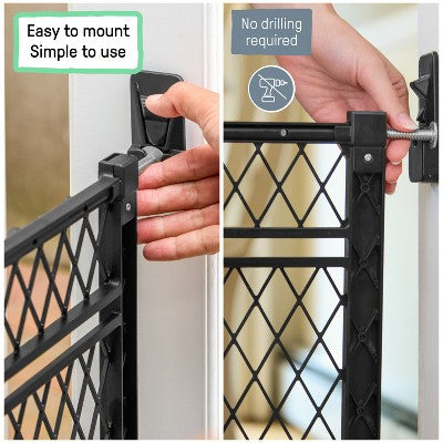 Ingenuity Doorway 42W Series Dog and Baby Gate, Indoor Outdoor - Black (LOCAL PICKUP ONLY)