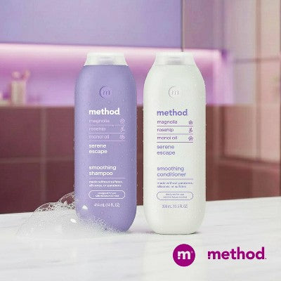 Method Serene Escape Smoothing Conditioner Sulfate & Silicone Free - 13.5 fl oz: Moisturizing, For Dry Hair, Paraben-Free