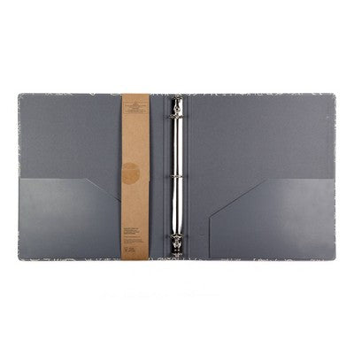 Yoobi Evolve 1" O-Ring Binder 220 Sheet Capacity Navy Succulents
