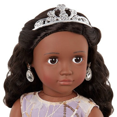 Our Generation Ambreal with Tiara & Floral Gown Outfit 18" Fashion Doll (LOCAL PICKUP ONLY)