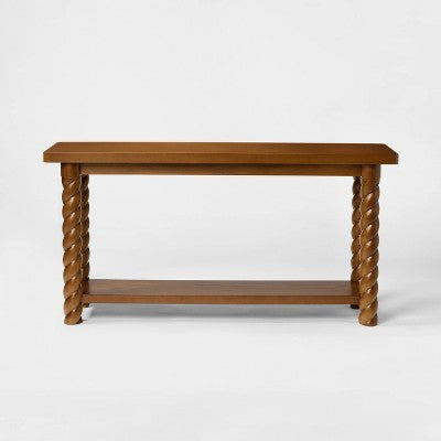 60'' Console Table with Braided Legs - Threshold designed with Studio McGee (LOCAL PICKUP ONLY)