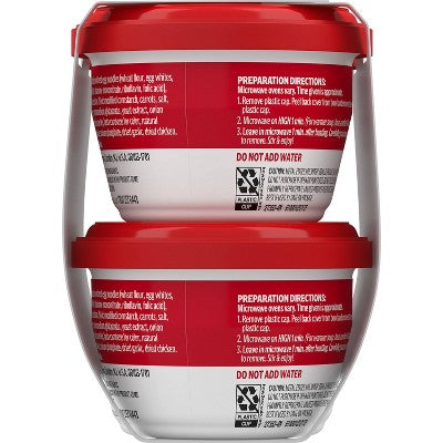 Campbell's Homestyle Chicken Noodle Soup Microwavable Mini Cups - 28oz/4pk: No Added Sugar, No High Fructose Corn Syrup