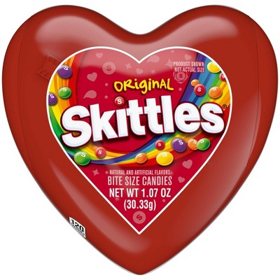 Skittles Valentine's Plastic Heart Candy Gift - 1.07oz