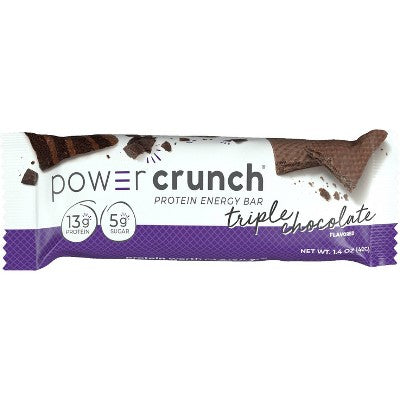 Power Crunch Wafer Triple Chocolate Whey Protein Energy Bars - 13g Protein - 5ct