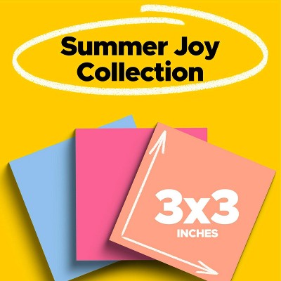 Post-it 3pk Super Sticky Summer Joy