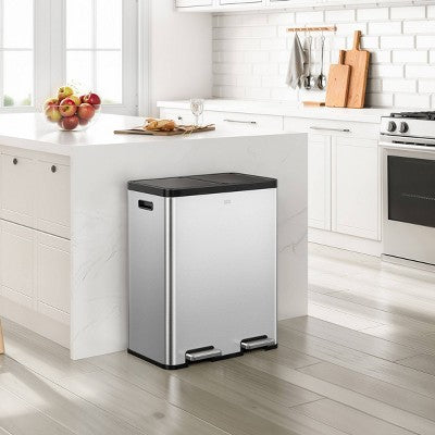 EKO 30L+30L Essential Plus Recycler Step Trash Can (LOCAL PICKUP ONLY)