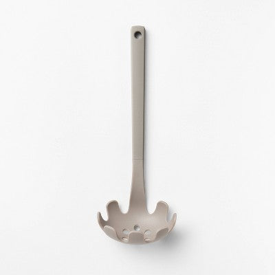 Soft Grip Nylon Pasta Spoon Gray - Figmint