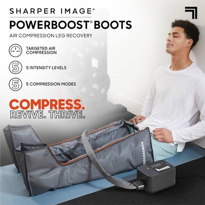 Sharper Image Powerboost Boots Air Compression Fits 25"-31" Inseam