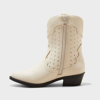 Girls' Jovi Western Boots - art class White 1