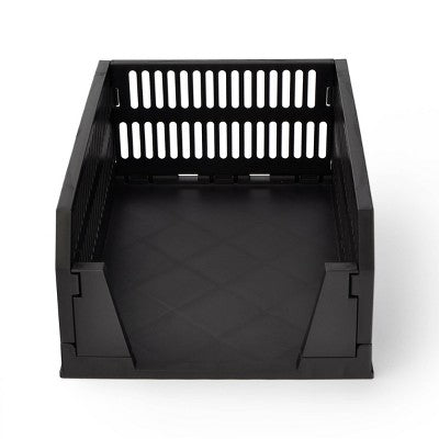 Foldable Plastic Storage Black - Bullseye's Playground