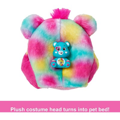 Barbie Cutie Reveal Care Bears Doll & Accessories, Series 2 Good Vibes Bear with 10 Surprises