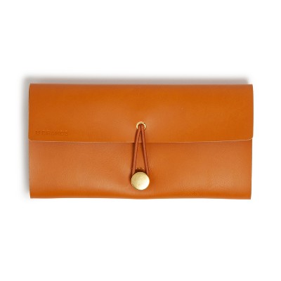 U Brands 13.5"x5" Cord Wallet Acorn: Faux Leather Dust-Resistant Electronics Case with Interior Pocket
