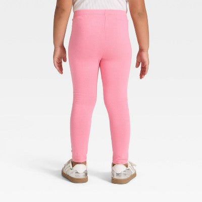 Toddler Girls' Solid Leggings - Cat & Jack Medium Pink 2T