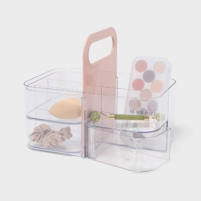 Cosmetic Vanity Makeup Caddy Pink - Brightroom
