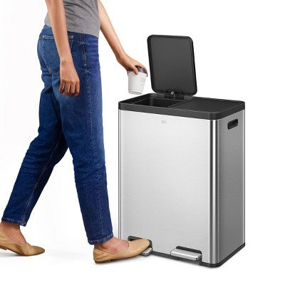 EKO 30L+30L Essential Plus Recycler Step Trash Can (LOCAL PICKUP ONLY)