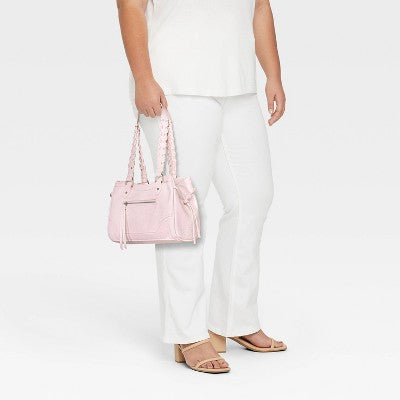 Whipstitch Handle Satchel Bag - Wild Fable with Olivia Dayton Pink
