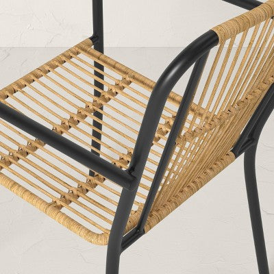 2pc Nolina Outdoor Patio Chairs, Arm Chairs, Accent Chairs Black - Opalhouse designed with Jungalow (LOCAL PICKUP ONLY)