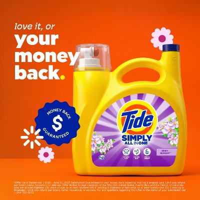 Tide Simply Berry Blossom Liquid Laundry Detergent - 182 fl oz