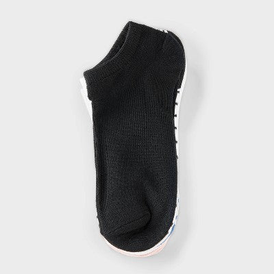 Women's 10pk Low Cut Socks - Dealworthy Assorted Striped/Solid 4-10: Recycled Polyester, Spandex, Machine Washable