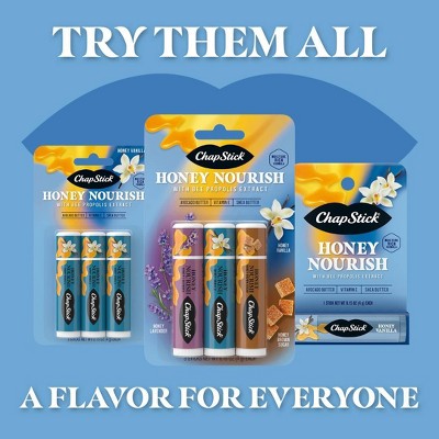 Chapstick Lip Balms - Honey Nourish - 3ct