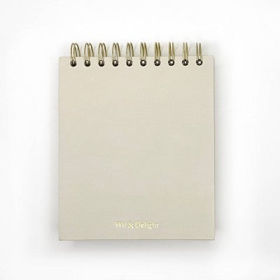 Desktop Ruled 1 Subject Spiral Notepad Write It Down Cream - Wit & Delight